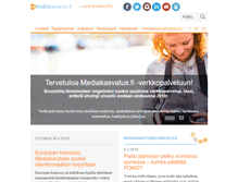 Tablet Screenshot of mediakasvatus.fi